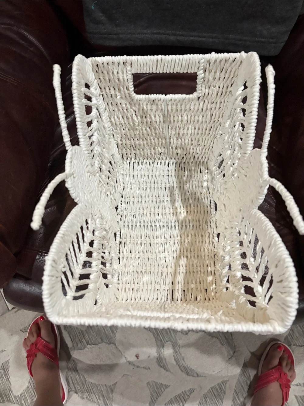 White Woven Butterfly Wall Decor